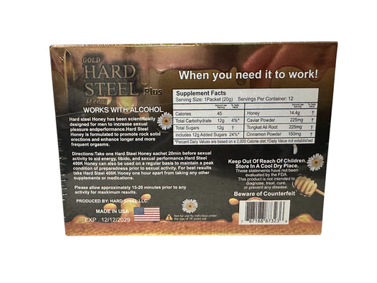 Hard Steel box of 12 sachets