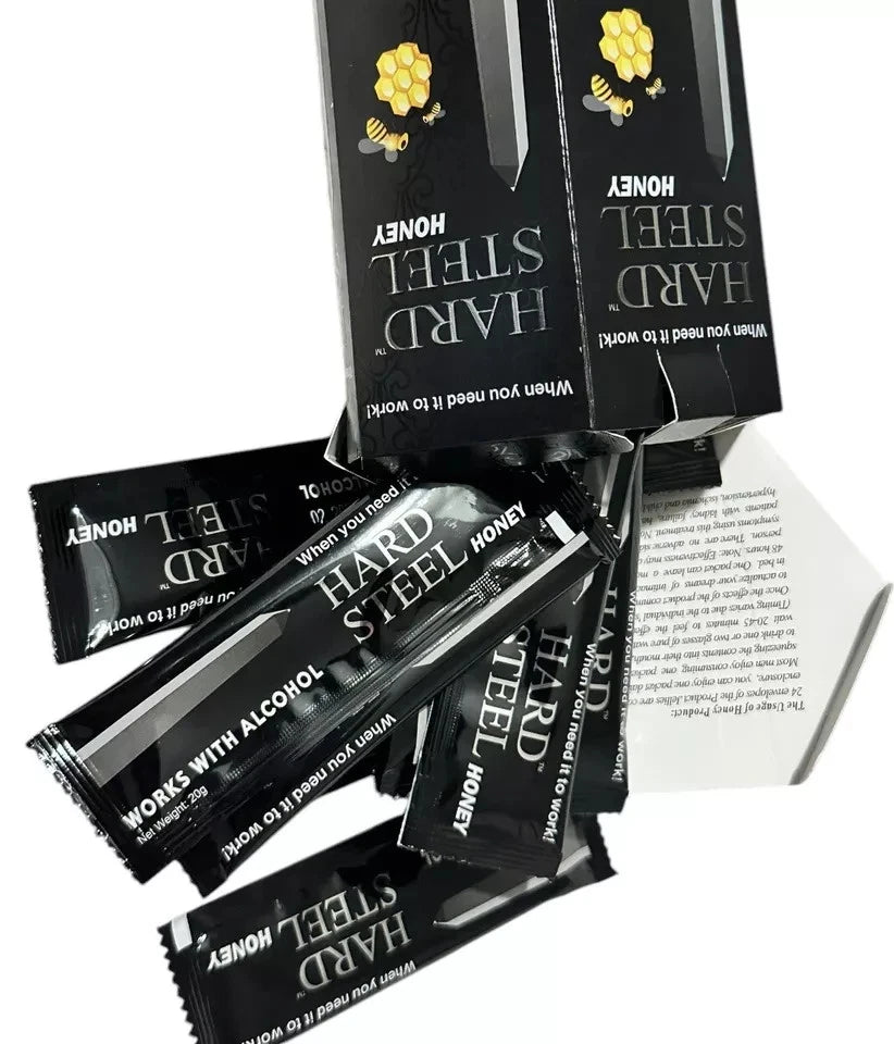 hardsteel honey BLACK packs(12 Packs)