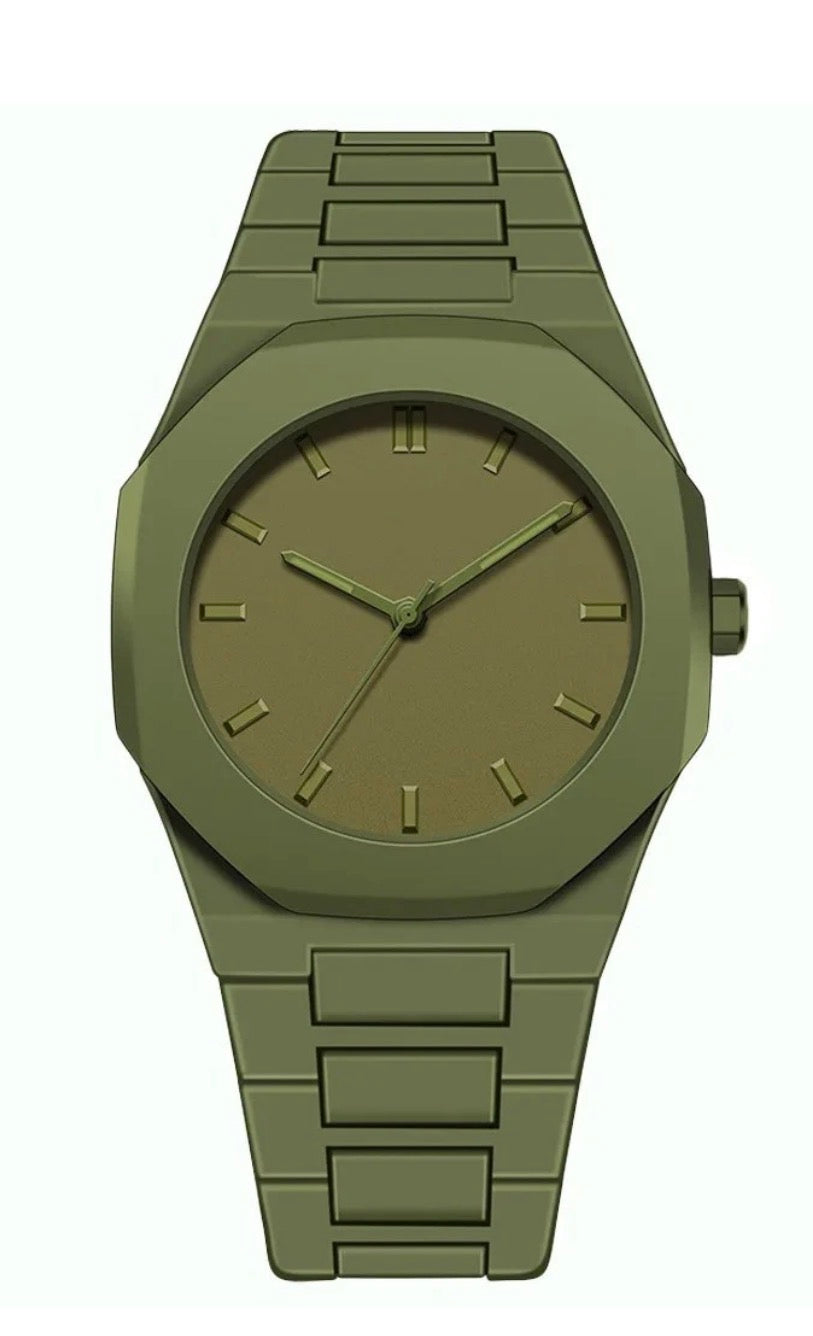 Fashion unisex Quartz Watch Silicone Wristband Minimalist Design Sports