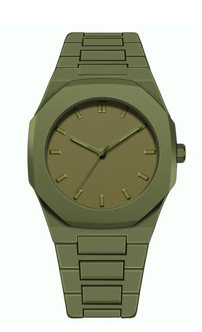 Fashion unisex Quartz Watch Silicone Wristband Minimalist Design Sports